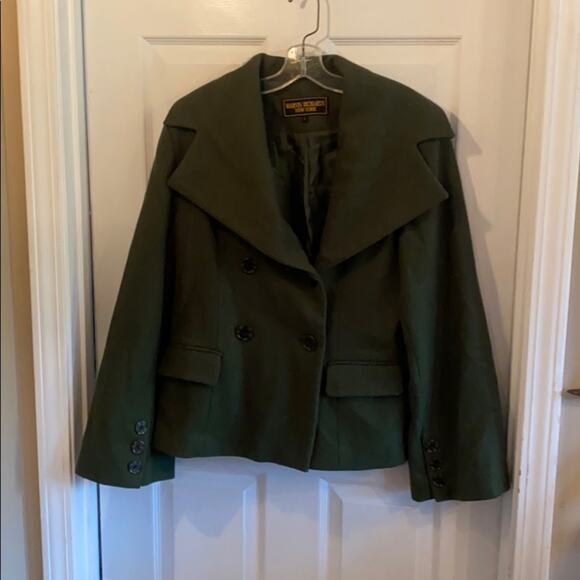 Marvin Richards L green double breasted coat - Picture 1 of 6